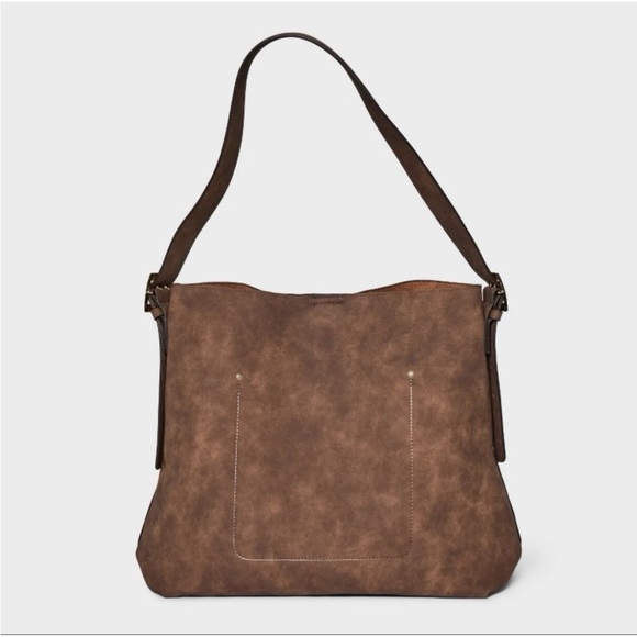 Slouchy Bucket Shoulder Bucket Bag - Universal Thread Brown - Picture 5 of 8